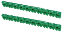 Маркер кабельный TDM SQ0534-0021 (150шт, зеленый) - 