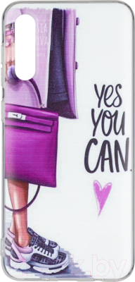Чехол-накладка Case Print для Galaxy A50 (девушка)