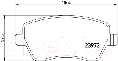 Тормозные колодки Brembo P68033