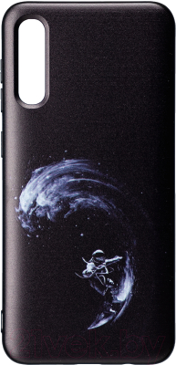 Чехол-накладка Case Print для Galaxy A50 (волна астронавтов)