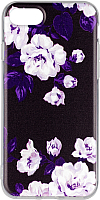 Чехол-накладка Case Print для iPhone 7/8 (черно-белый цветок) - 