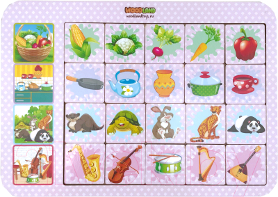 

Развивающая игра WoodLand Toys, Досочки Ассоциации / 093103
