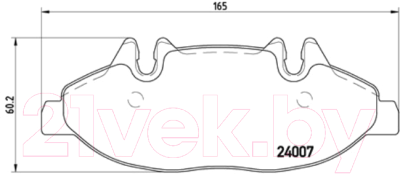 Тормозные колодки Brembo P50050