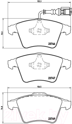 

Тормозные колодки Brembo, P85081
