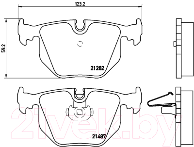 Тормозные колодки Brembo P06020