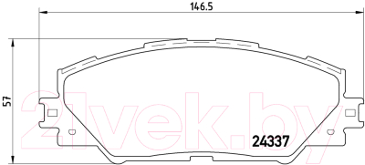 Тормозные колодки Brembo P83071