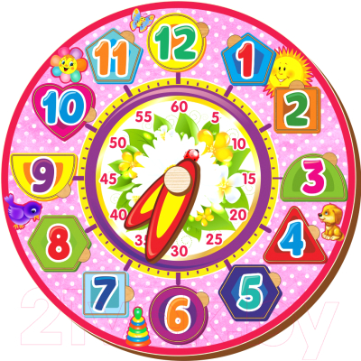 

Развивающая игра WoodLand Toys, Часы-вкладыши 4 / 094204