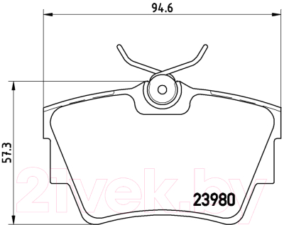 Изображение товара Тормозные колодки Brembo P59041