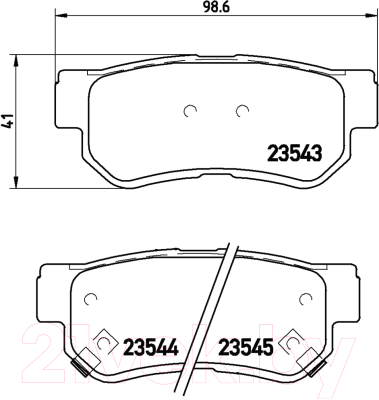Изображение товара Тормозные колодки Brembo P30014