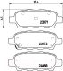 Миниатюра изображения товара Тормозные колодки Brembo P56046