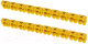 Маркер кабельный TDM SQ0534-0058 (100шт, желтый) - 