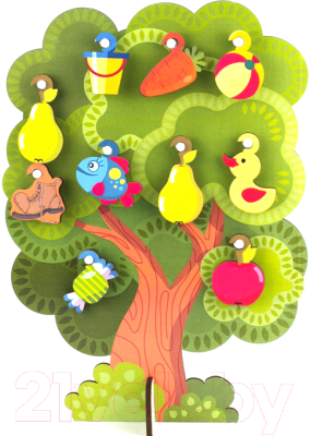 

Развивающая игра WoodLand Toys, Что на дереве растет / 124101