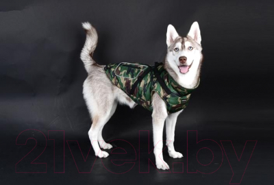 Жилетка для животных Puppia Pioneer / PLRD-VT9343-CA-S (S, камуфляж)