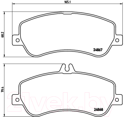 Тормозные колодки Brembo P50086