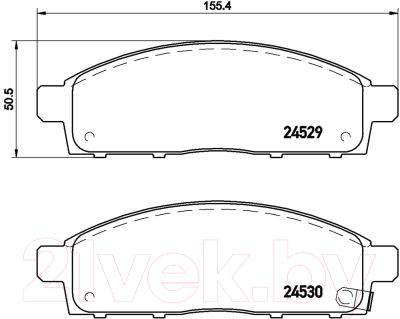 Тормозные колодки Brembo P54038