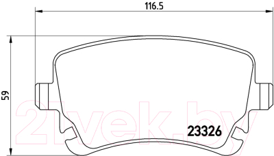 Тормозные колодки Brembo P85076