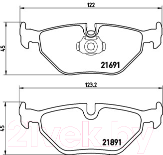 Тормозные колодки Brembo P06023