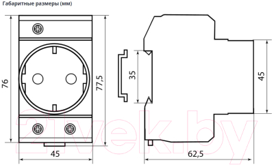 Розетка на DIN-рейку TDM SQ0209-0001