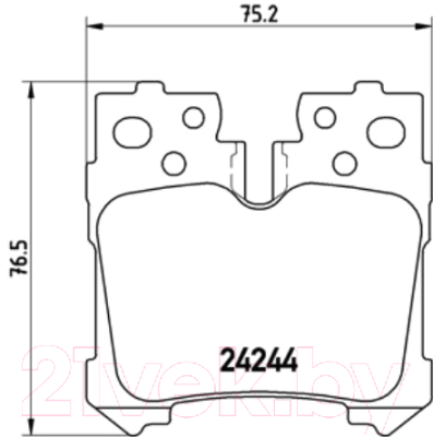 Тормозные колодки Brembo P83076