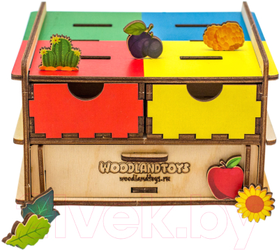 

Развивающая игра WoodLand Toys, Комодик-плоский. Что может вырасти / 119202