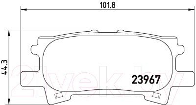 Тормозные колодки Brembo P83068