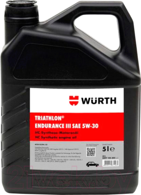 Моторное масло Wurth Endurance III 5W30 / 0897105302 (5л)