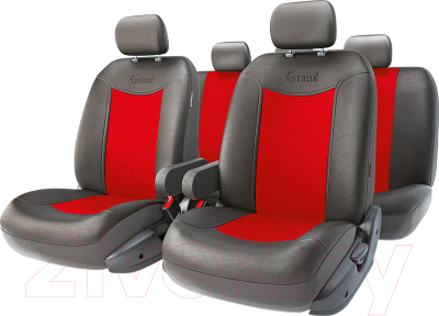 Комплект чехлов для сидений Autoprofi Grand Full GND-1305GF BK/RD
