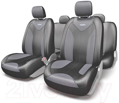 Комплект чехлов для сидений Autoprofi Matrix MTX-1105G BK/D.GY (M)