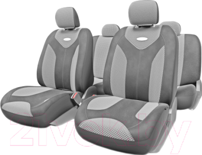 Комплект чехлов для сидений Autoprofi Matrix MTX-1105G D.GY/L.GY (M)