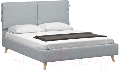 Двуспальная кровать Woodcraft Скаун-Н 160 вариант 4 (серая шерсть)