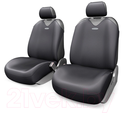Комплект чехлов для сидений Autoprofi R-1 Sport Plus R-402Pf BK (Передний ряд)