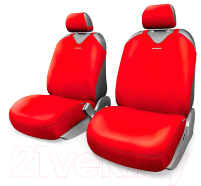 Комплект чехлов для сидений Autoprofi R-1 Sport Plus R-402Pf RD (Передний Ряд)