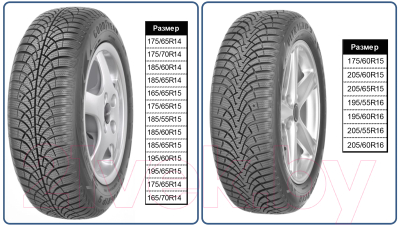 Зимняя шина Goodyear UltraGrip 9+ 175/65R14C 90/88T