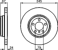 Тормозной диск Bosch 0986479005 - 