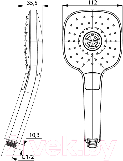 Лейка ручного душа IDDIS Sena SEN3F00i18