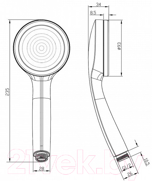 Лейка ручного душа Iddis SpaHome SPA1F00i18