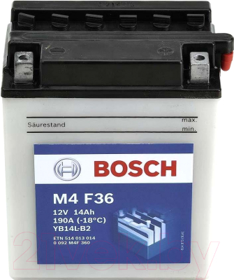 Мотоаккумулятор Bosch M4F YB14L-B2 / 0092M4F360 (14 А/ч)
