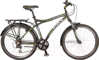 Велосипед STELS Navigator 800 2015 (черный, зеленый, белый)