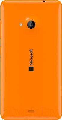 Смартфон Microsoft Lumia 535 Dual (оранжевый) - вид сзади