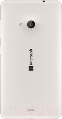 Смартфон Microsoft Lumia 535 Dual (белый) - вид сзади