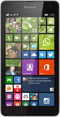 Смартфон Microsoft Lumia 535 Dual (белый) - общий вид