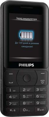 Мобильный телефон Philips Xenium E180 (черный) - общий вид