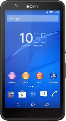 Смартфон Sony Xperia E4 / E2105 (черный) - общий вид