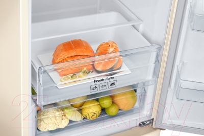 Холодильник с морозильником Samsung RB37J5250EF/WT - зона свежести