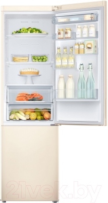 Холодильник с морозильником Samsung RB37J5250EF/WT - внутренний вид