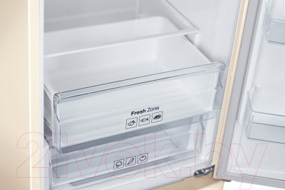 Холодильник с морозильником Samsung RB37J5250EF/WT