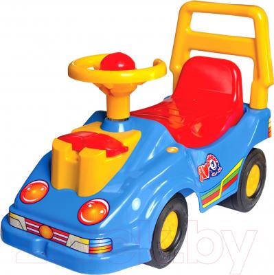 Каталка детская ТехноК Автомобиль для прогулок 2490 (синий)