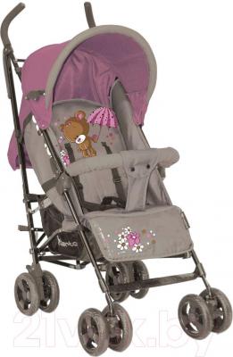 Детская прогулочная коляска Lorelli Fiesta (Beige Violet Bear) - общий вид