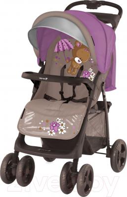 Детская прогулочная коляска Lorelli Foxy (Violet Bear) - общий вид