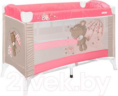 Кровать-манеж Lorelli Arena 2 (Pink Bear)